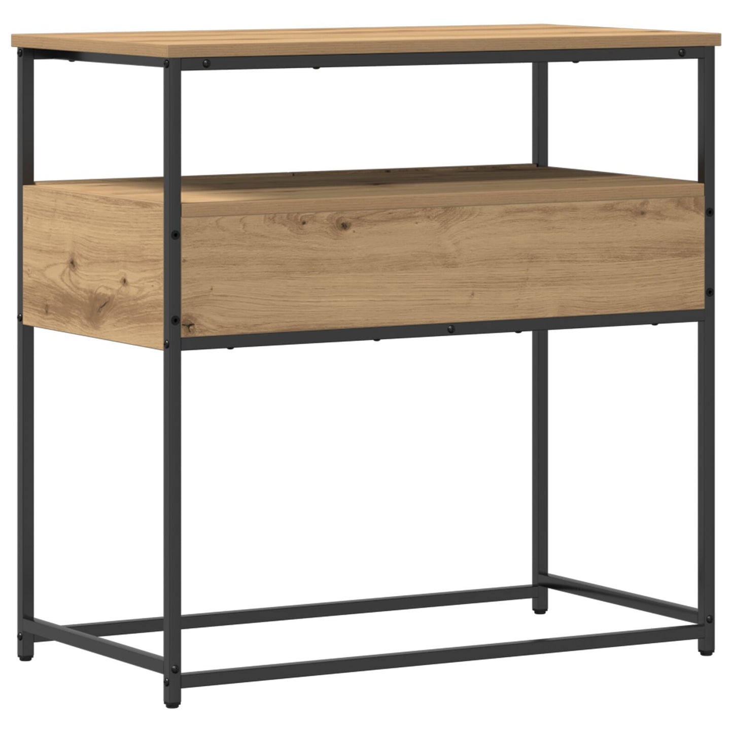 Console Tafel Artisan Eik Gelaagd Hout En Staal Artisan eiken 75 x 40 x 75 cm