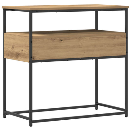 Console Tafel Artisan Eik Gelaagd Hout En Staal Artisan eiken 75 x 40 x 75 cm