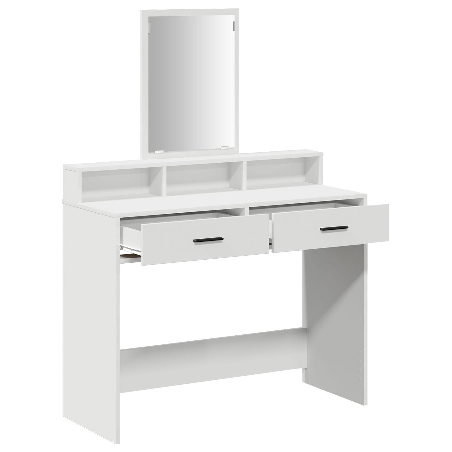 Kaptafel Met Lades - - 100 x 41 x 140 cm Wit