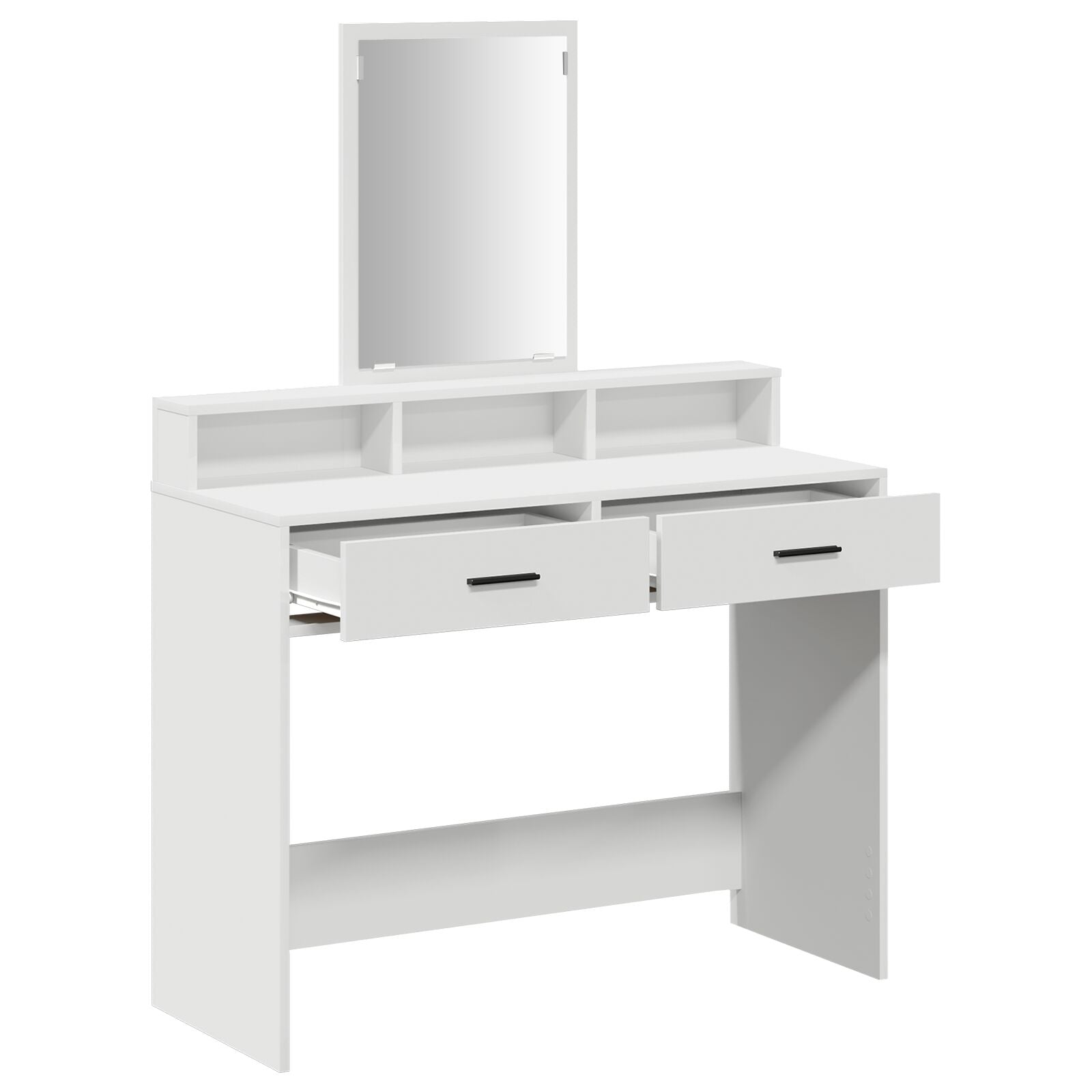 Kaptafel Met Lades - - 100 x 41 x 140 cm Wit