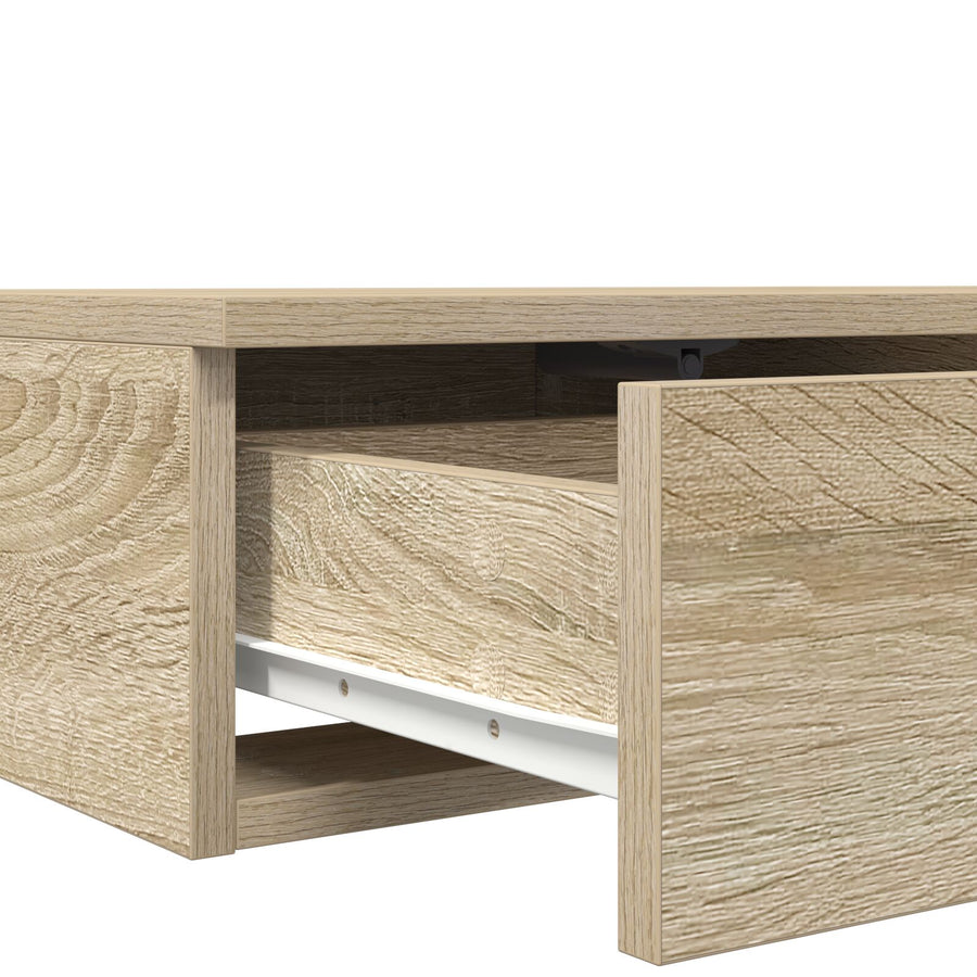 Nachtkastje Bewerkt Hout Opslag Sonoma eiken 140 x 36,5 x 16,5 cm