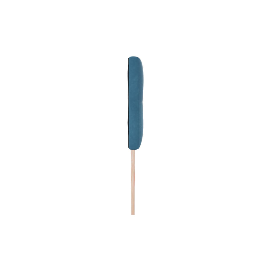 Hoofdbord Knopgetuft Fluweel Donkerblauw 160 cm Laag hoofdbord