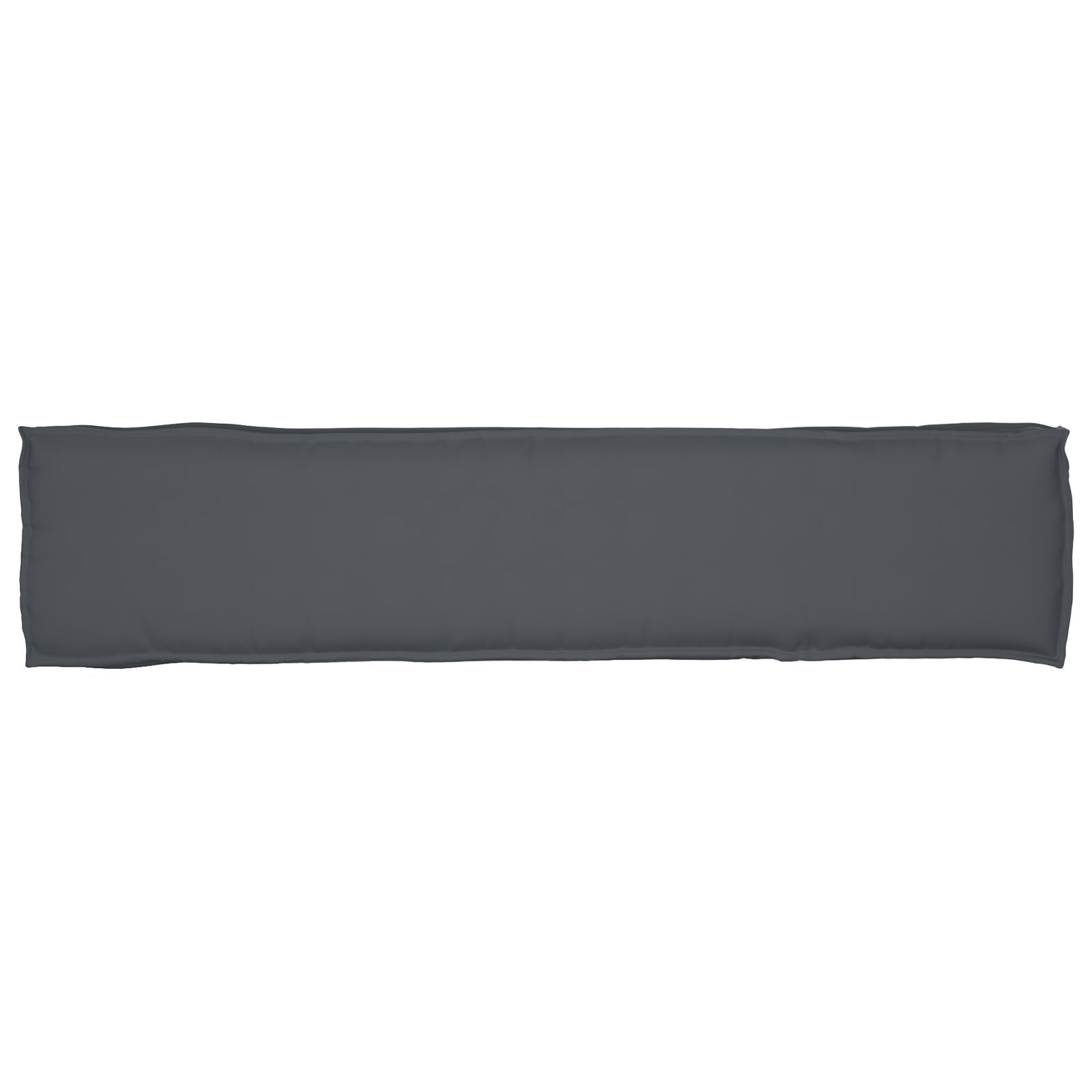 Pallet Kussens Voor De Bank 2 Stuks 180X40X8 Cm Polyester Grijs