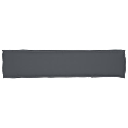 Pallet Kussens Voor De Bank 2 Stuks 180X40X8 Cm Polyester Grijs