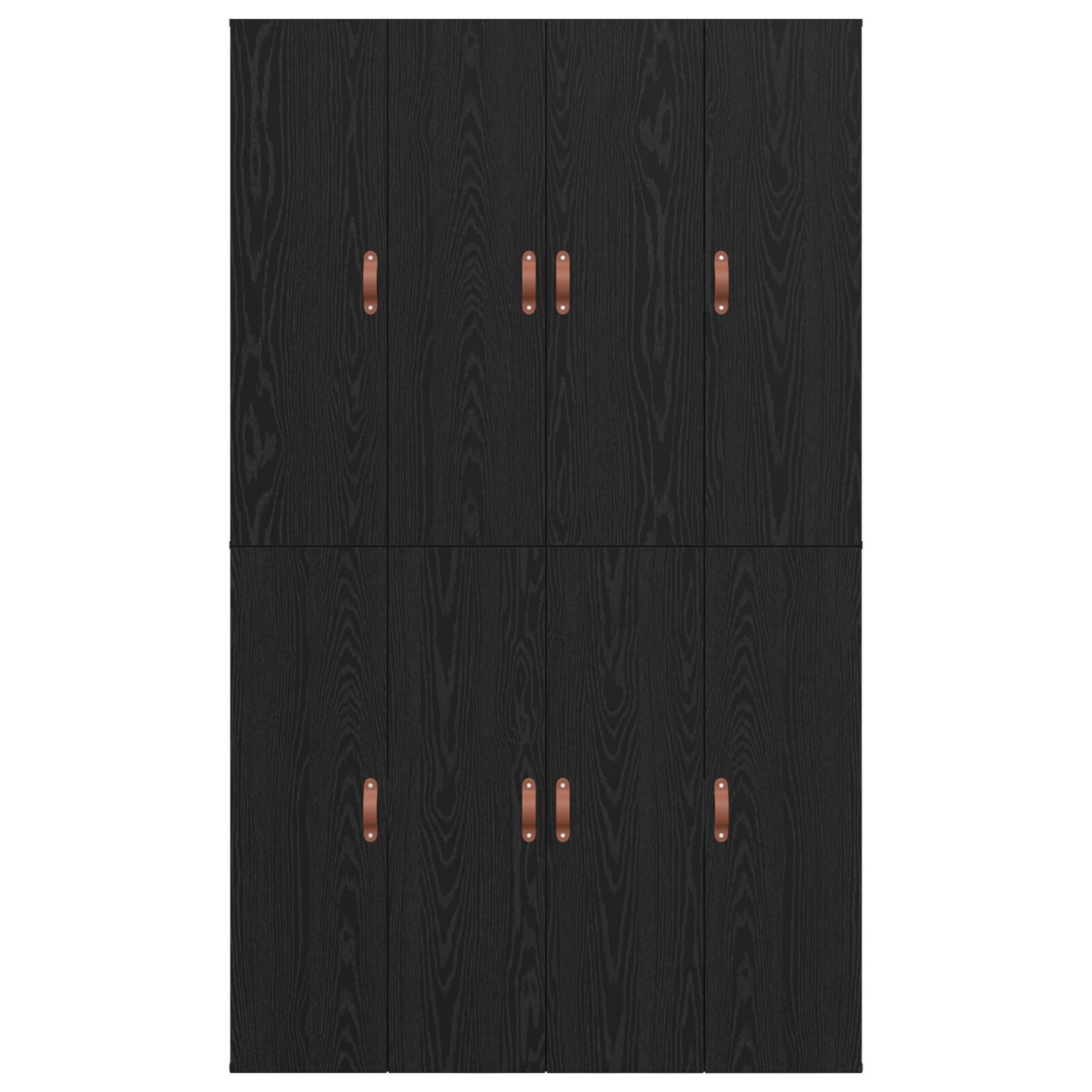 Bed Met Opslag Hout Standaard Tweepersoons Zwart Eiken 120 x 190 cm