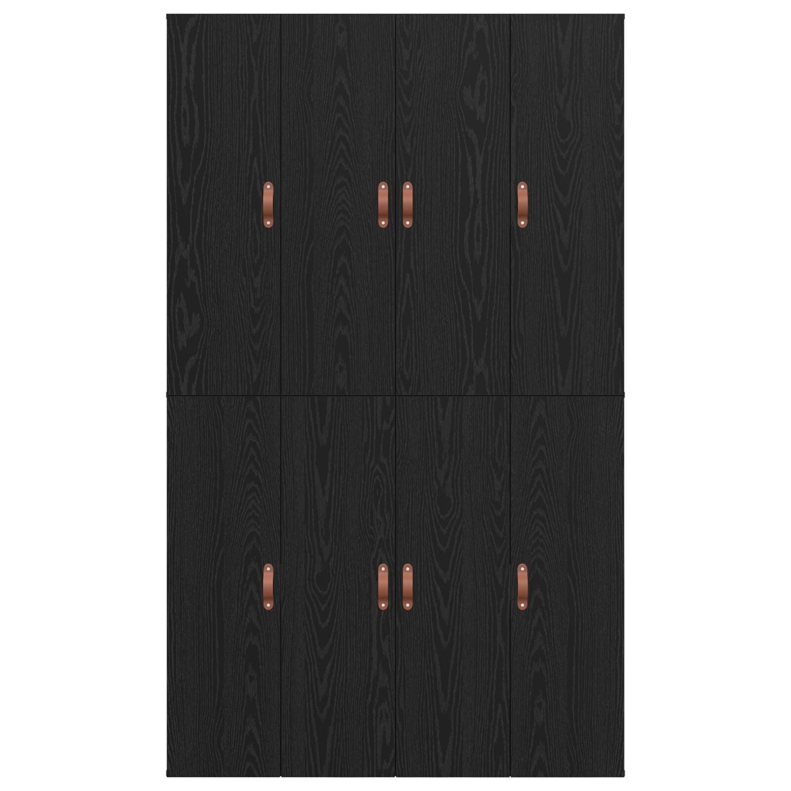Bed Met Opslag Hout Standaard Tweepersoons Zwart Eiken 120 x 190 cm