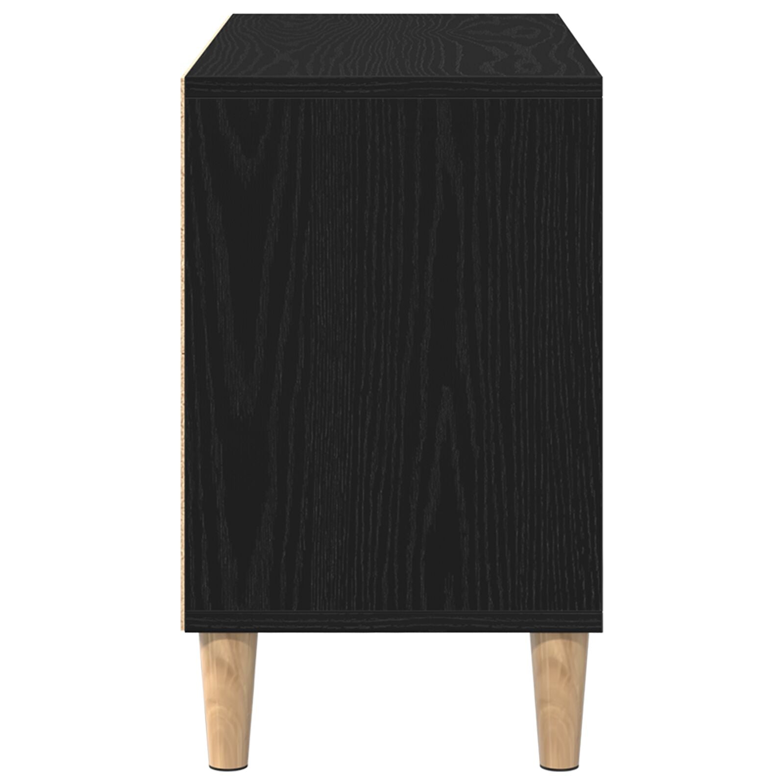 En Tv-Kast - 69.5X30X50 Cm, Gemaakt Van Bewerkt Hout 69.5 cm Zwarte eik