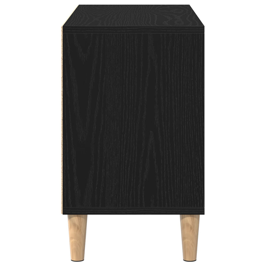 En Tv-Kast - 69.5X30X50 Cm, Gemaakt Van Bewerkt Hout 69.5 cm Zwarte eik