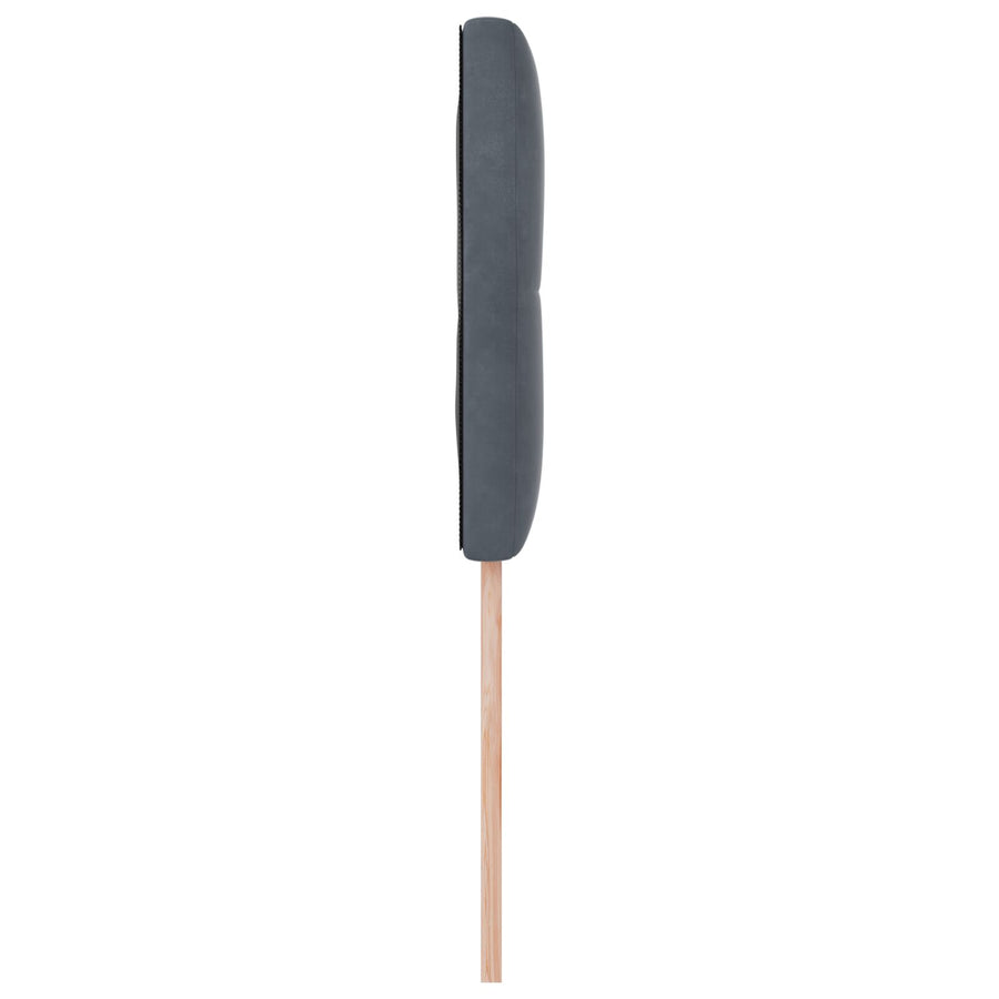 Hoofdbord Knopgeplooid Velvet Donkergrijs 90 cm Laag hoofdbord