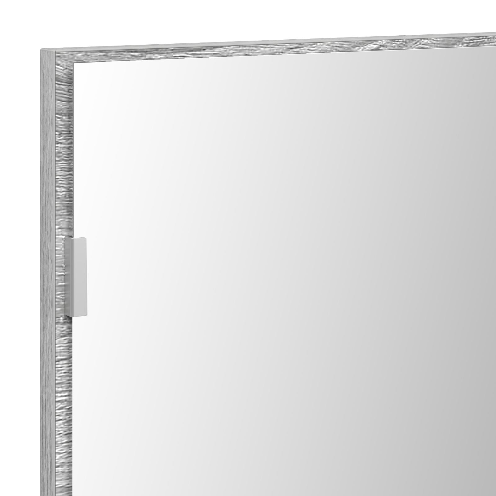 Badkamerspiegelkast Met Led Licht Grijs Sonoma 80X37 Cm