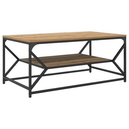 Salontafel Met Plank Artisan Eik Geengineerd Hout Artisan eiken 90 x 50 x 40 cm