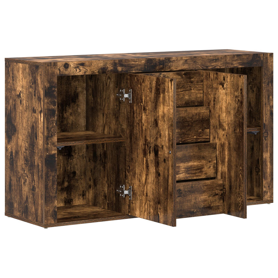 Dressoir Bewerkt Hout 120 X 36 X 69 Cm Dressoir