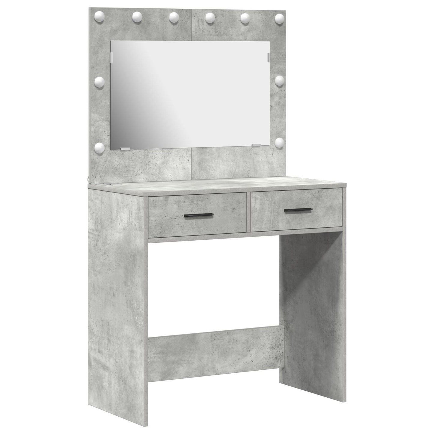 Kaptafel Met Led-Verlichting 78,5X41X135 Cm Beton grijs 78.5 x 41 x 135 cm