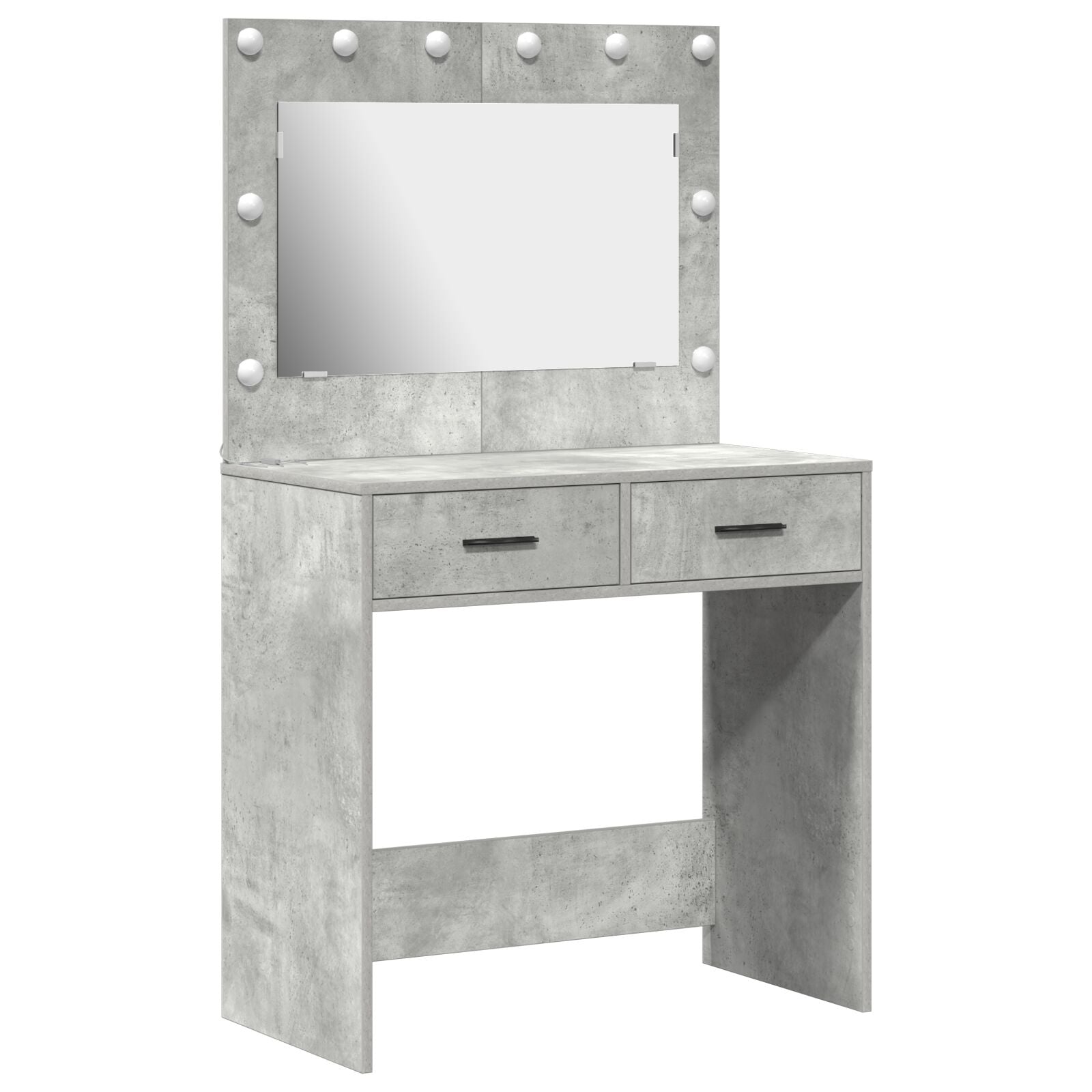 Kaptafel Met Led-Verlichting 78,5X41X135 Cm Beton grijs 78.5 x 41 x 135 cm