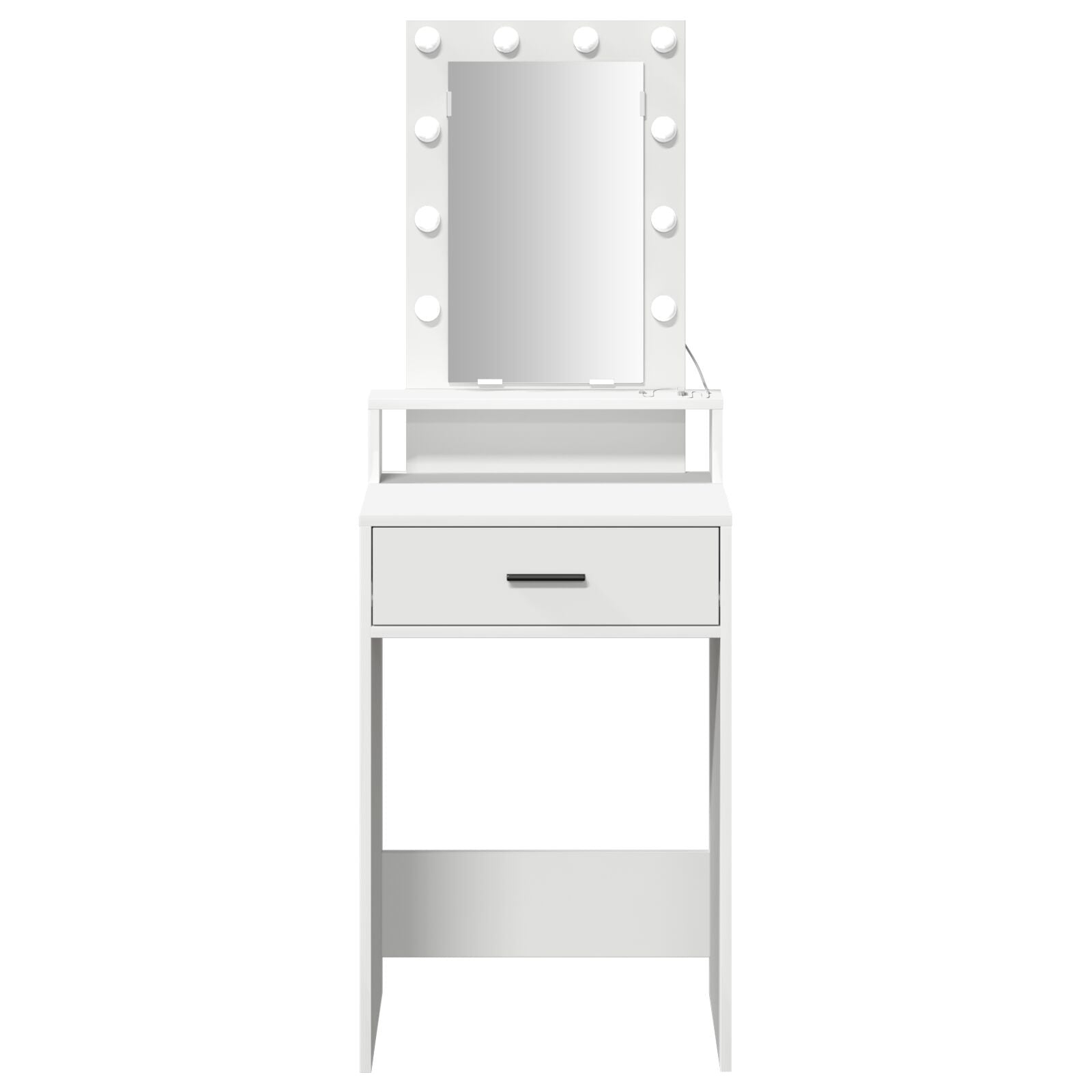 Kaptafel Met Led-Verlichting Wit 50 x 41 x 140 cm