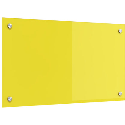 Keuken Achterwand 70X40X0,6 Cm Gelaagd Glas Geel 70 x 40 cm