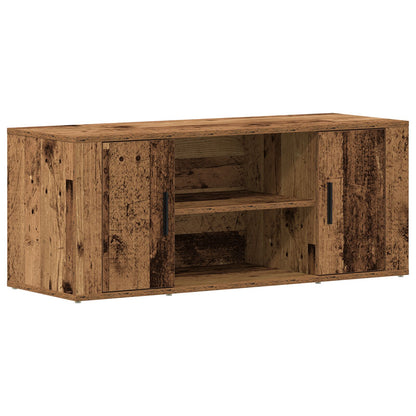 Tv-Kast Oud Hout 100X35X40 Cm Engineered Wood Oude hout
