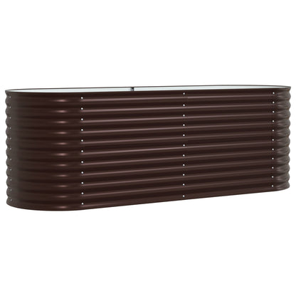 Tuinbed Gealvaniseerd Staal 240 x 80 x 81 cm Bruin