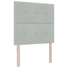 Hoofdbord Met Knopen Fluweel Lichtgrijs 100 cm Hoog hoofdbord