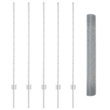 Gegalvaniseerd Draadhek Met 10 U-Stekken Zilver 1.2X10 M Staal