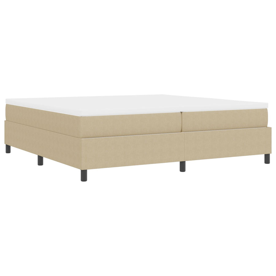 Boxspring Bed Met Matras Licht Groen Grijs 200X200 Cm Corduroy Stof