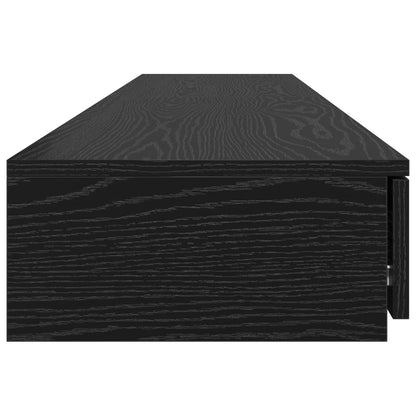 Bedladen Zwart 200X36,5X16,5 Cm Bewerkt Hout Zwart eiken 200 x 36.5 x 16.5 cm