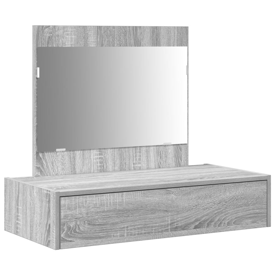 Wandgemonteerde Kaptafel 83 x 40 x 70 cm Grijze sonoma zonder LED