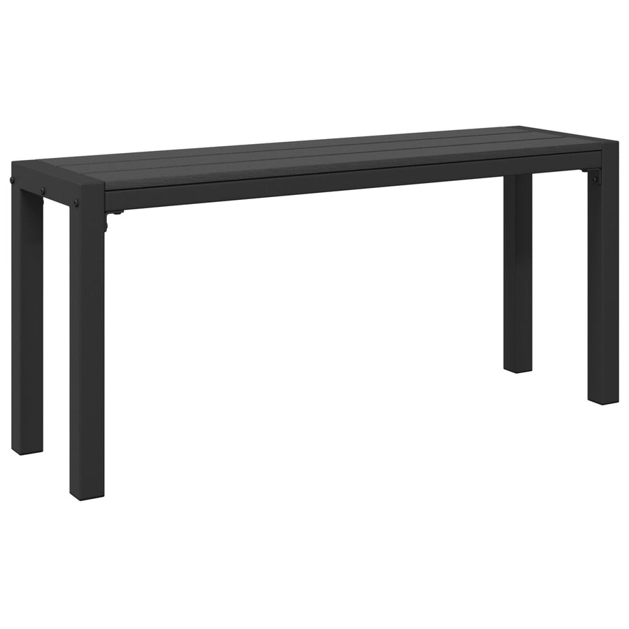 Tuinbank 100 Cm Staal En Wpc Zwart