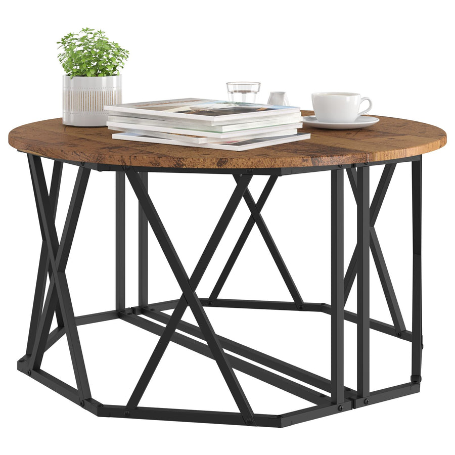 Salontafel 80X80X42 Cm Gelaagd Hout Oud hout