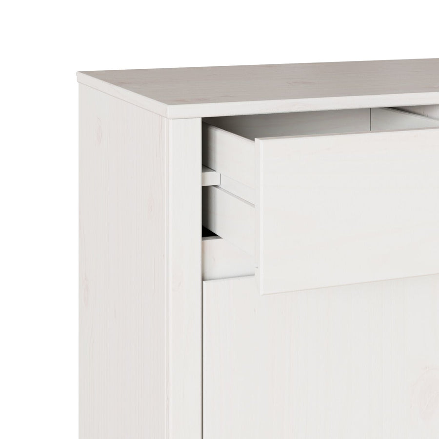 Dressoir ""Drammen"" 79X43X75,5 Cm Massief Hout Vuren Wit