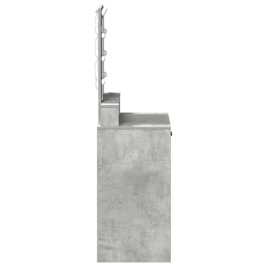 Kaptafel Met Led-Verlichting Betongrijs Beton grijs 50 x 41 x 140 cm