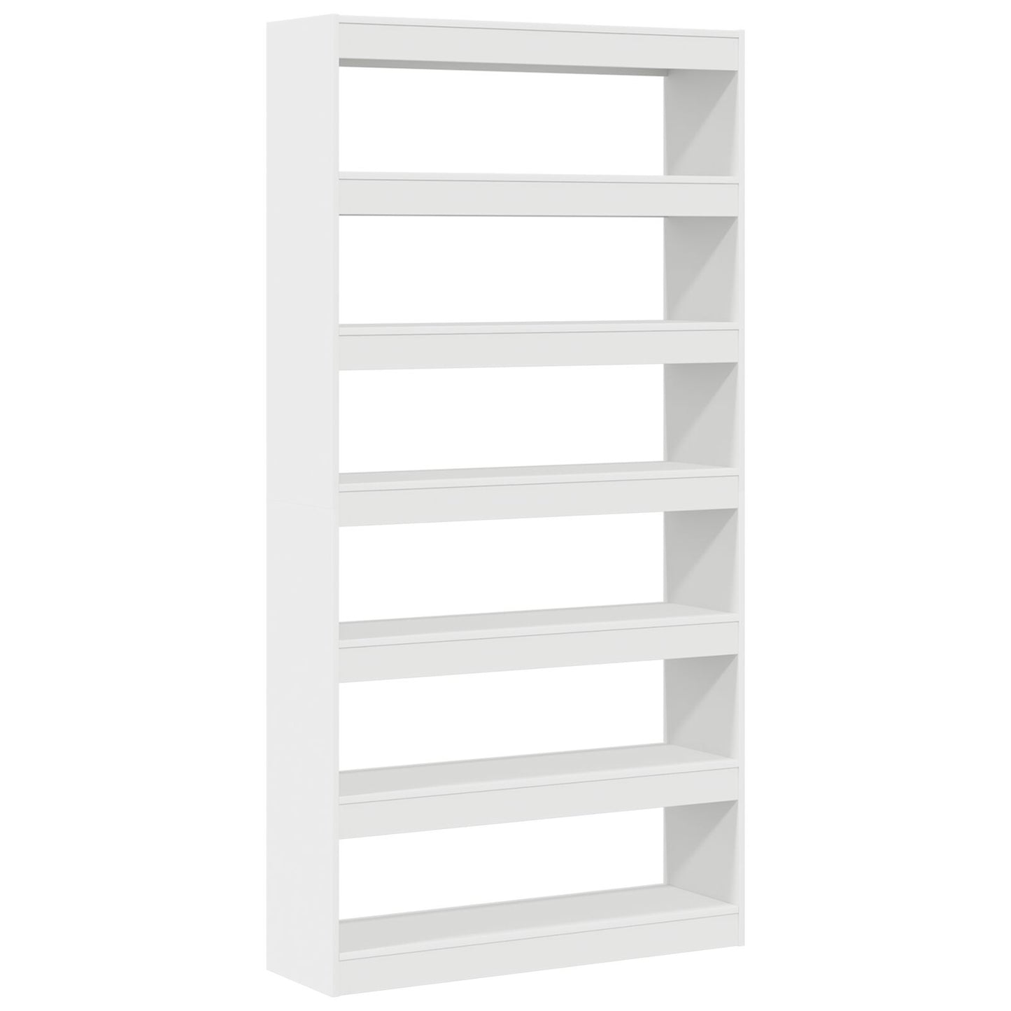 Witte Boekenplank Wit Bewerkt Hout 100 X 30 X 198 Cm Planken