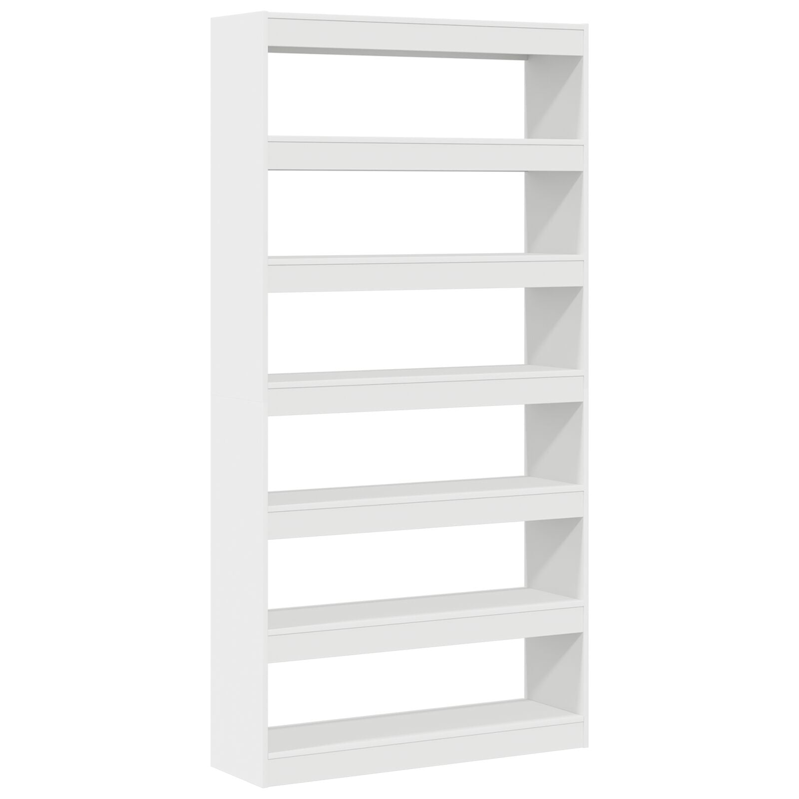 Witte Boekenplank Wit Bewerkt Hout 100 X 30 X 198 Cm Planken