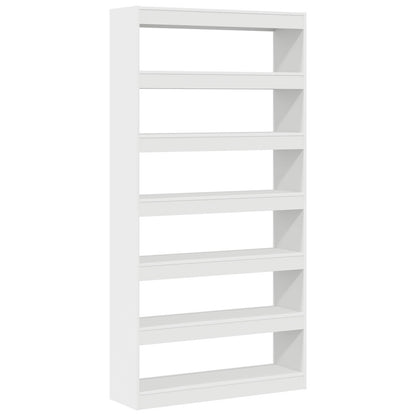 Witte Boekenplank Wit Bewerkt Hout 100 X 30 X 198 Cm Planken