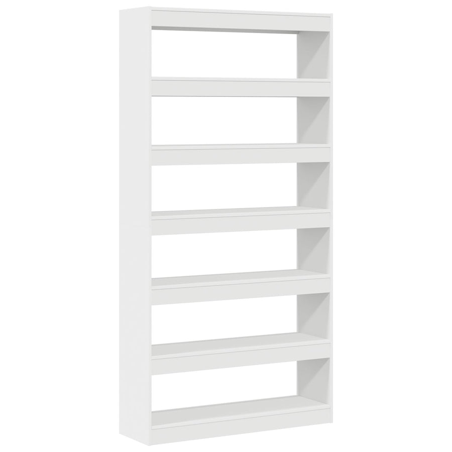 Witte Boekenplank Wit Bewerkt Hout 100 X 30 X 198 Cm Planken