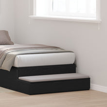 Bedladen Zwart Engineered Wood Zwart eiken 90 x 36,5 x 16,5 cm