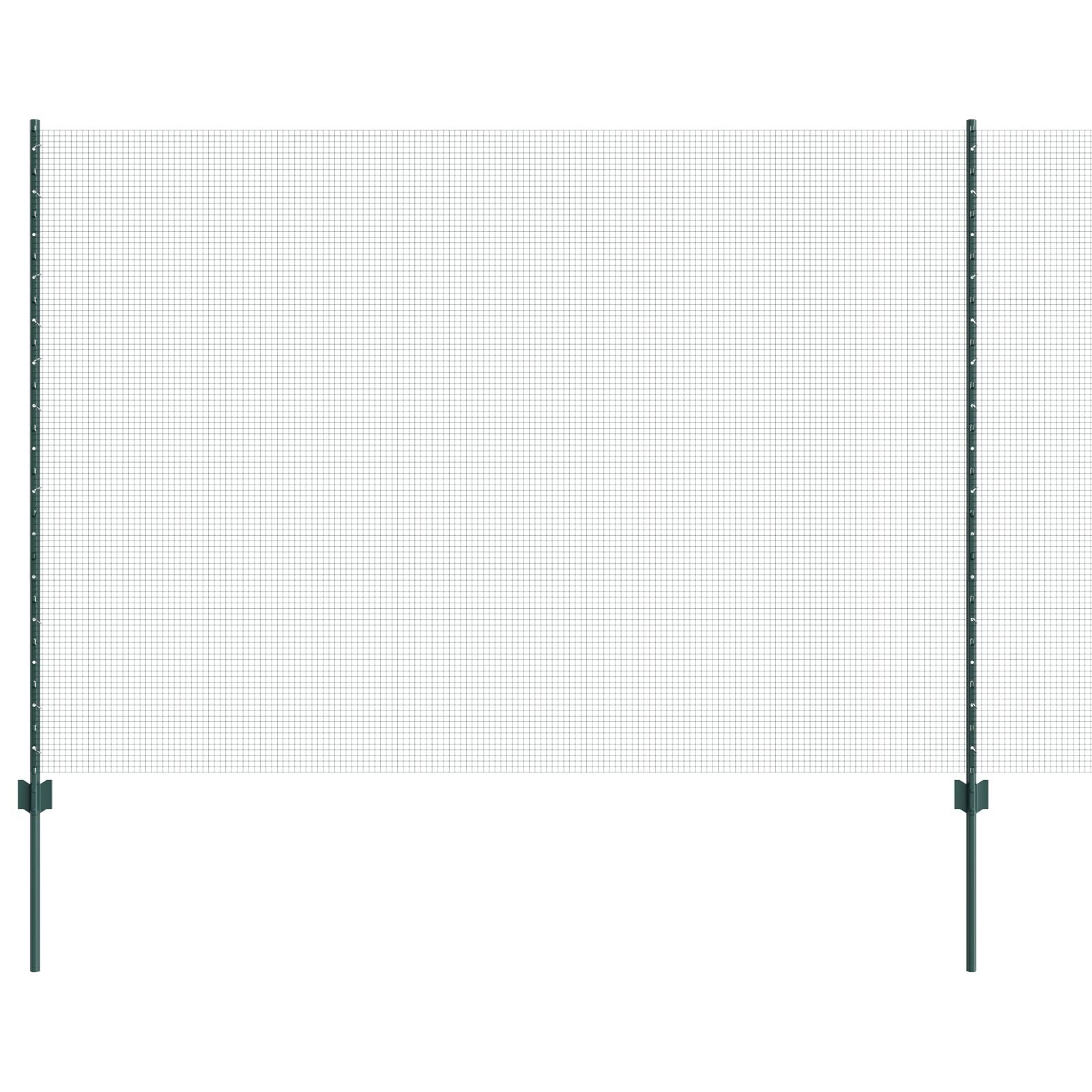 Gelaste Draadafgrond Met 5 U-Post Groen 1.6X10 M Staal
