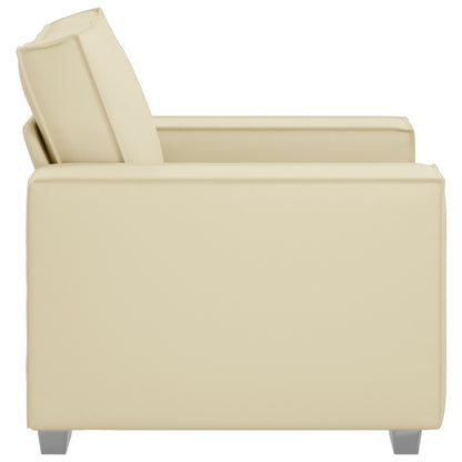 Fauteuil Kunstleer Crème 59 cm