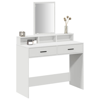 Kaptafel Met Lades - - 100 x 41 x 140 cm Wit