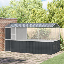 Vogelkooi Antraciet 215X78X200 Cm Gegalvaniseerd Staal