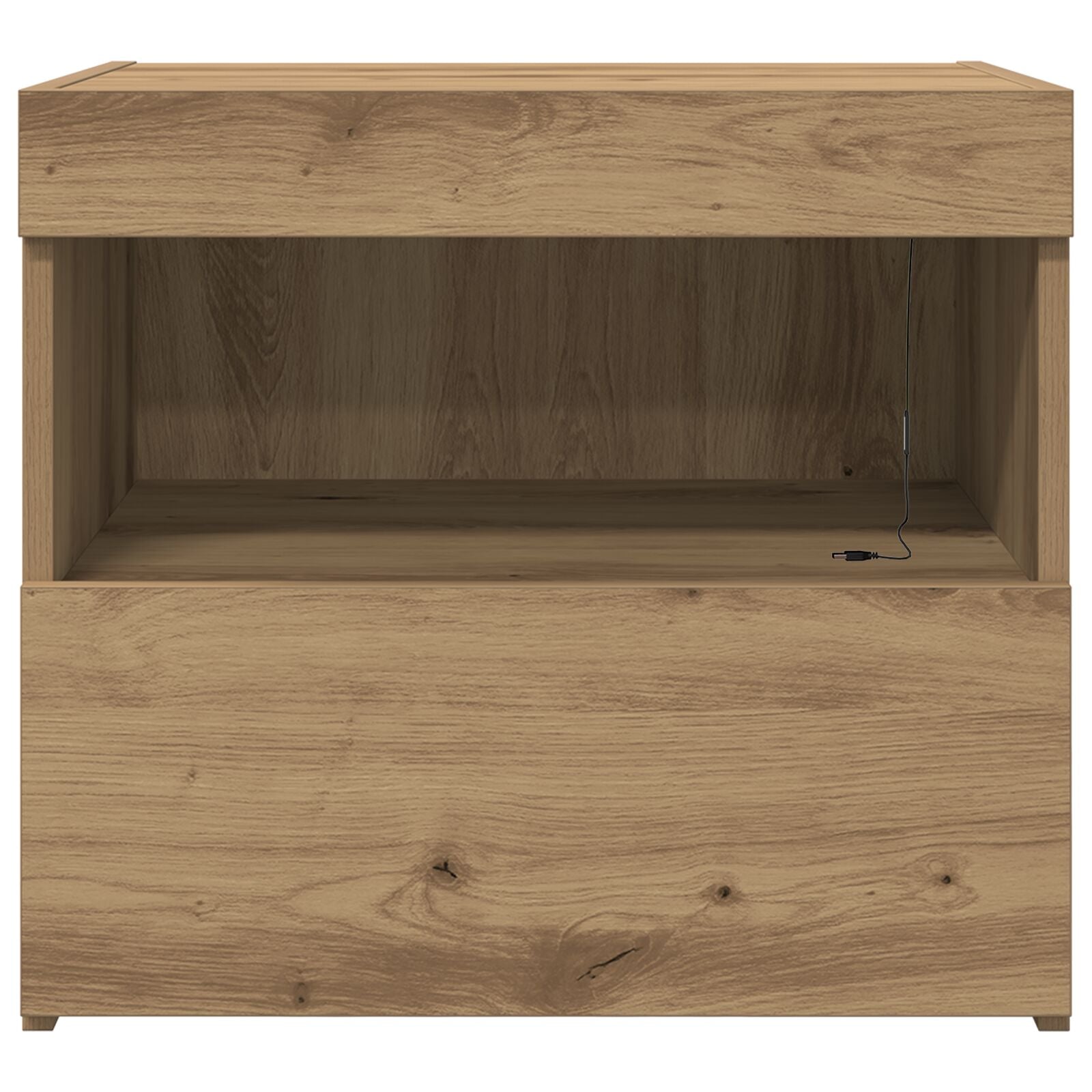 Nachttafels Met Led-Verlichting 2 Stuks Artisan Eiken 50X40X45 Cm
