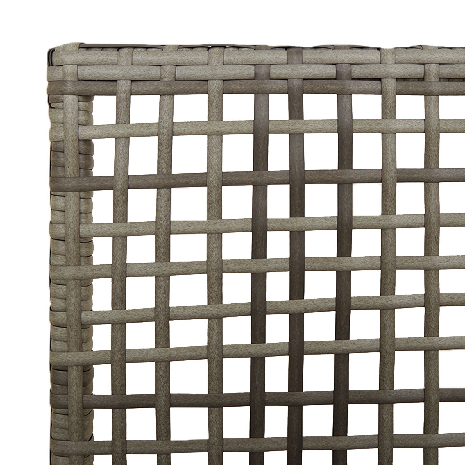 Tuinstoelen 2 Stuks Met Kussens Poly Rattan Grijs en donkergrijs