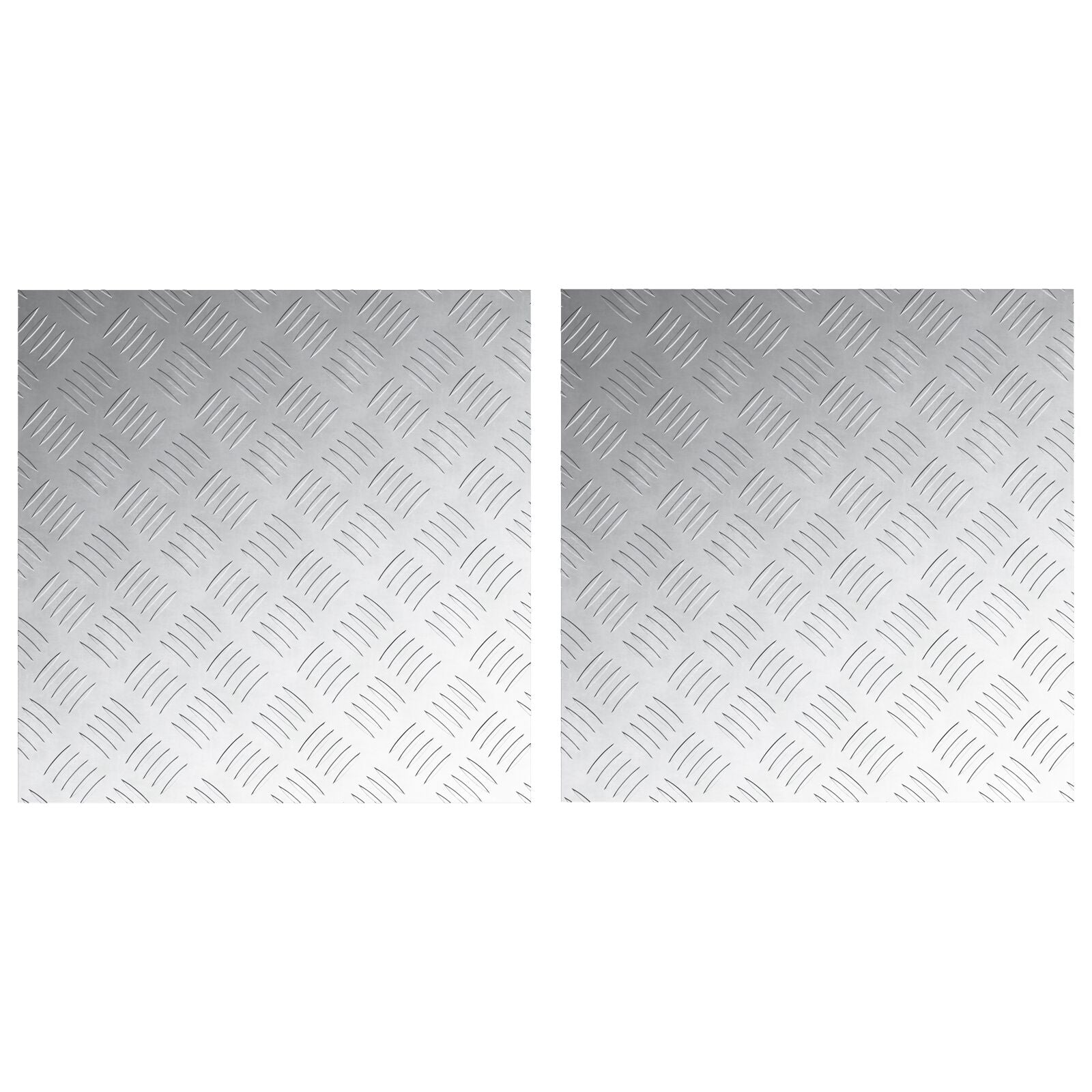 Aluminium Checker Platen 2 Stuks Antislip 50X50 Cm 50 x 50 x 0.2 cm Vierkant
