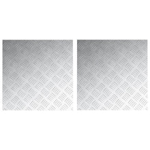 Aluminium Checker Platen 2 Stuks Antislip 50X50 Cm 50 x 50 x 0.2 cm Vierkant