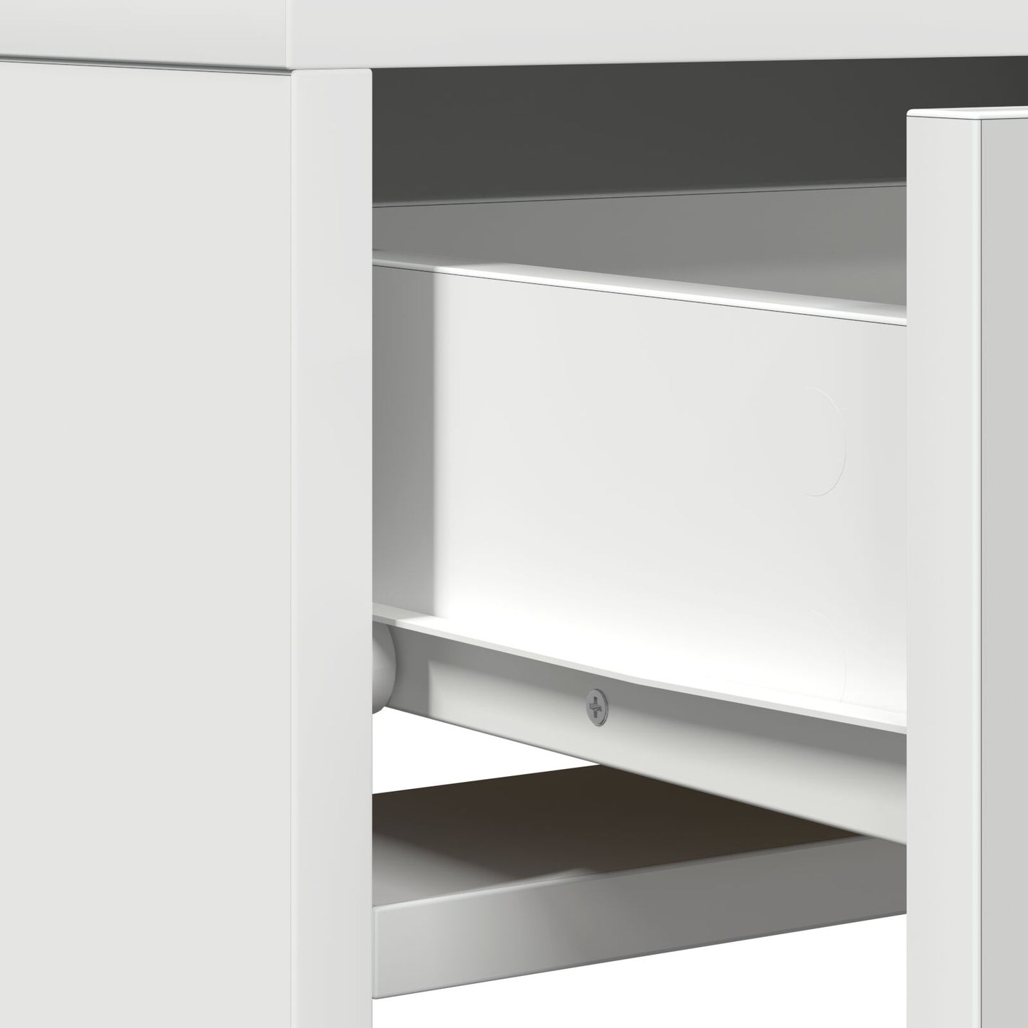 Kaptafel Met Led-Verlichting Wit 50 x 41 x 140 cm