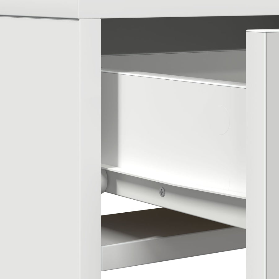 Kaptafel Met Led-Verlichting Wit 50 x 41 x 140 cm