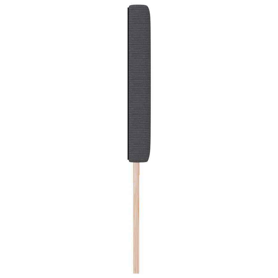 Hoofdbord Eenvoudig Ontwerp Corduroy Stof Donkergrijs 200 cm Laag hoofdbord