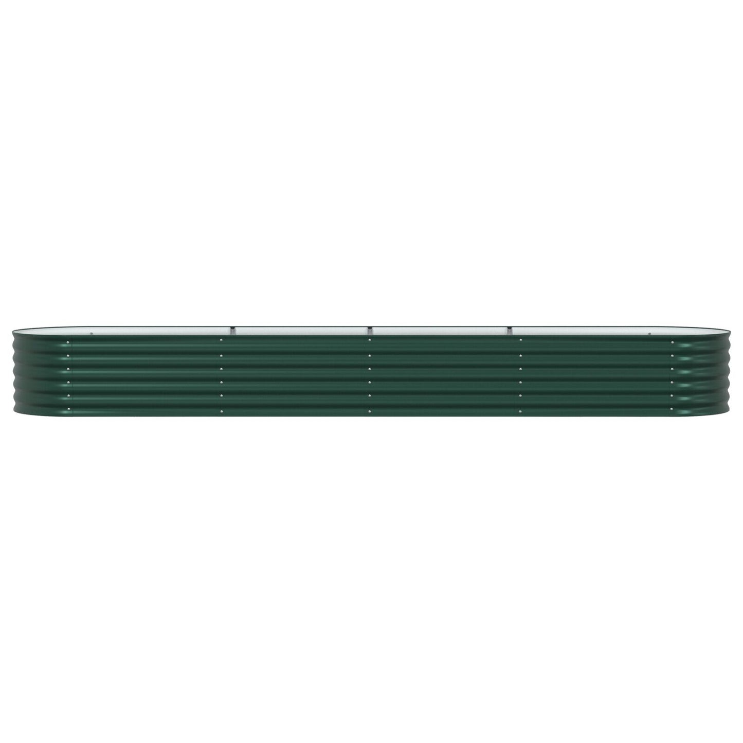Tuin Raised Bed Gegalvaniseerd Staal 400 x 80 x 44 cm Groen