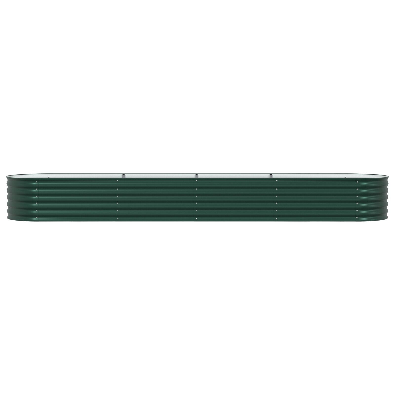 Tuin Raised Bed Gegalvaniseerd Staal 400 x 80 x 44 cm Groen