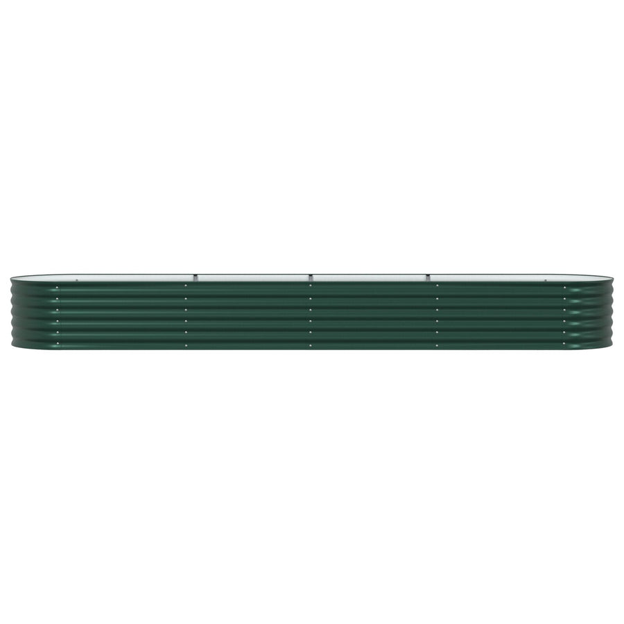 Tuin Raised Bed Gegalvaniseerd Staal 400 x 80 x 44 cm Groen